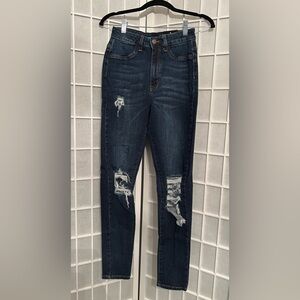 FASHION NOVA Get Gone High Rise Skinny Jeans - Medium Blue Wash